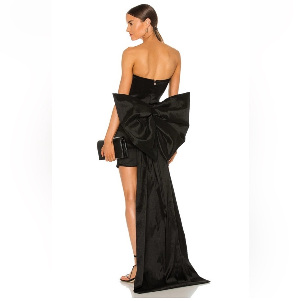 Nookie Black Strapless Mini Dress with Oversized Bow